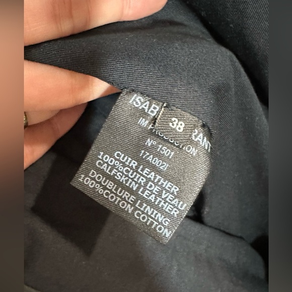 NWT Isabel Marant Robe Blazen Black Leather Dress FR 38 (US 6) - Picture 16 of 16